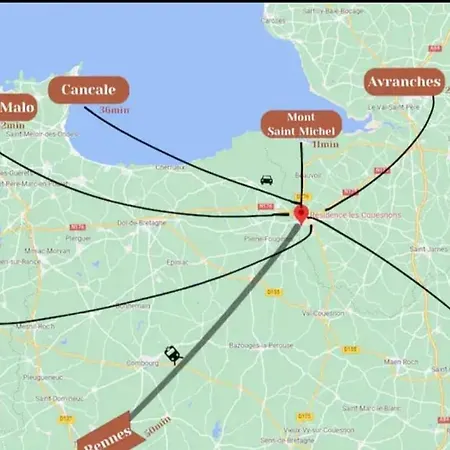 Διαμέρισμα Aux Berges Du Mont - 10 Min Mont-saint-michel, Jardin & Parking *